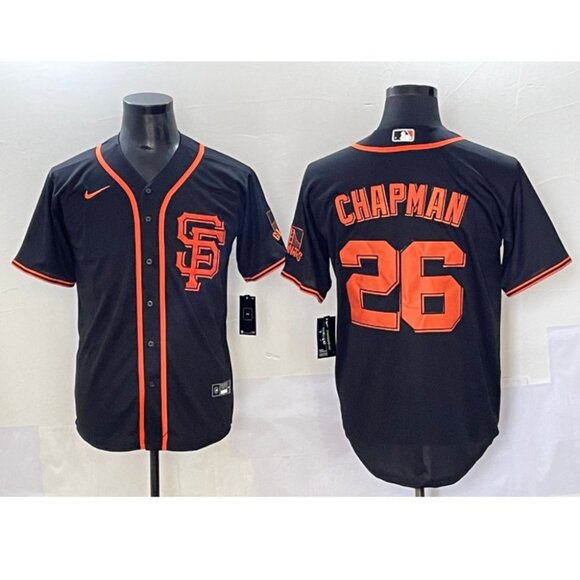 Mens Youths Kids Womens Matt Chapman Jersey Black Stitched